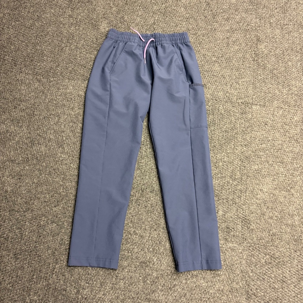 Columbia Girls Blue Hiking Pants Omni-Shade Elastic Waist Cargo Pockets M 10/12